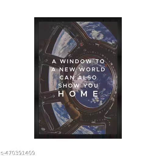Space Window Wall Poster Frame