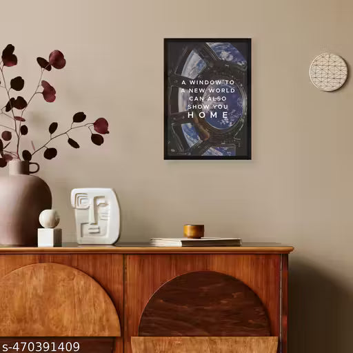 Space Window Wall Poster Frame