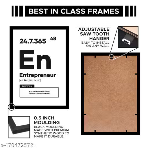 Entrepreneur Motivational Quote Wall Poster Frame