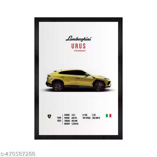 Lamborghini URUS Wall Poster Frame