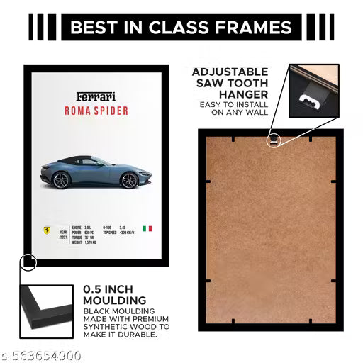 Ferrrari Wall Poster Frames - Pack Of 6