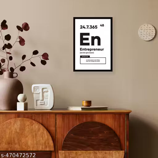 Entrepreneur Motivational Quote Wall Poster Frame