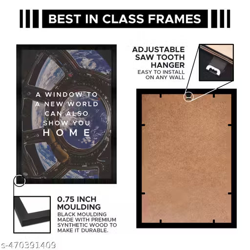Space Window Wall Poster Frame