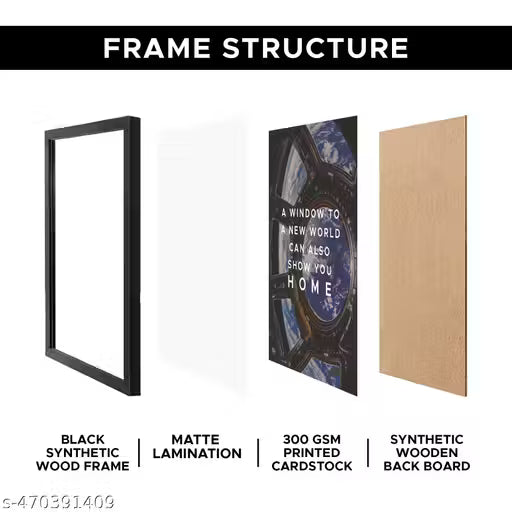 Space Window Wall Poster Frame